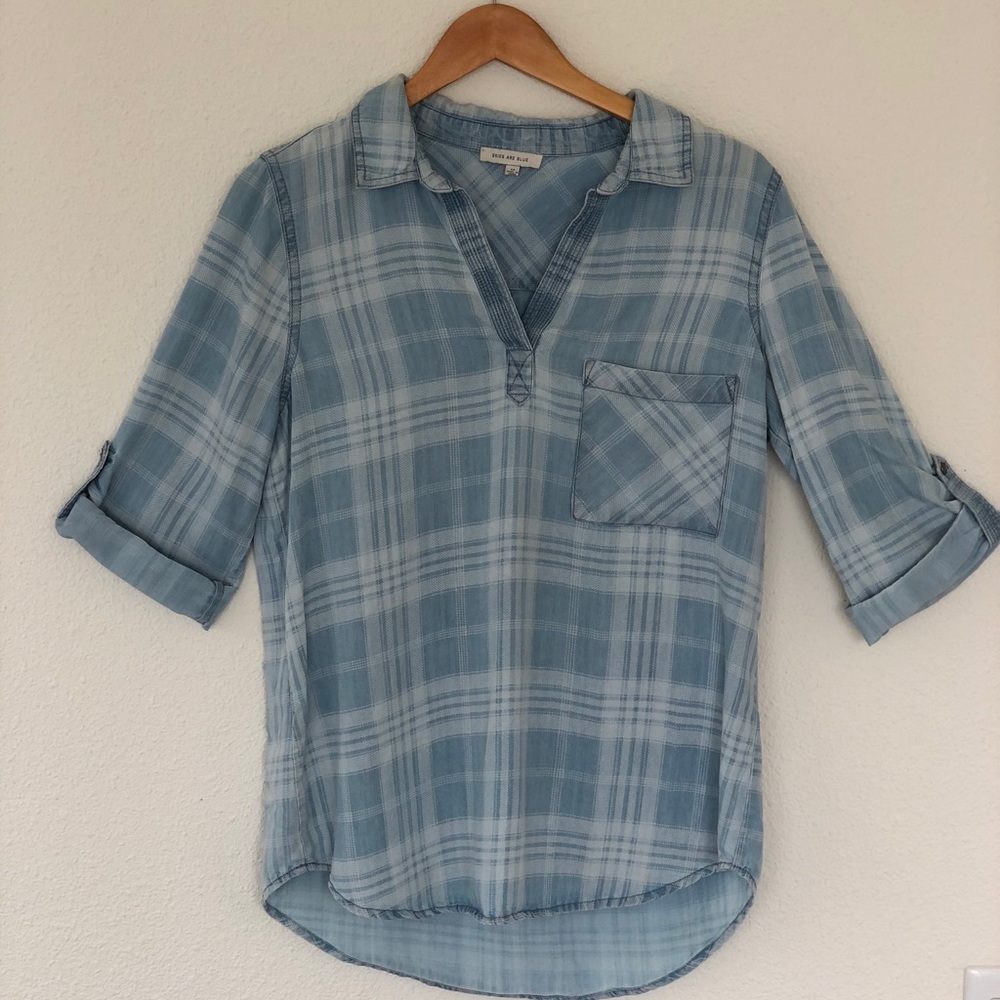 Cute plaid collared shirt